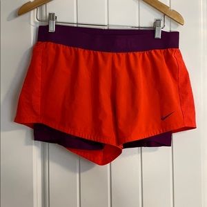 Nike workout shorts with built in spandex!